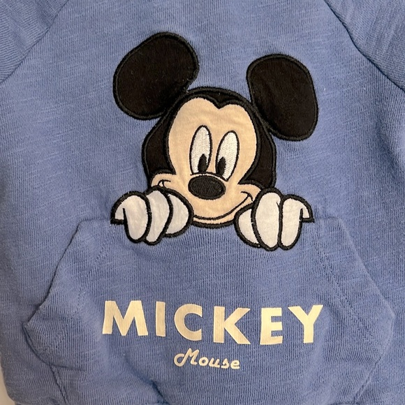 H&M Mickey Mouse dark Purple sweatshirt|Size:4-6months - Picture 3 of 4